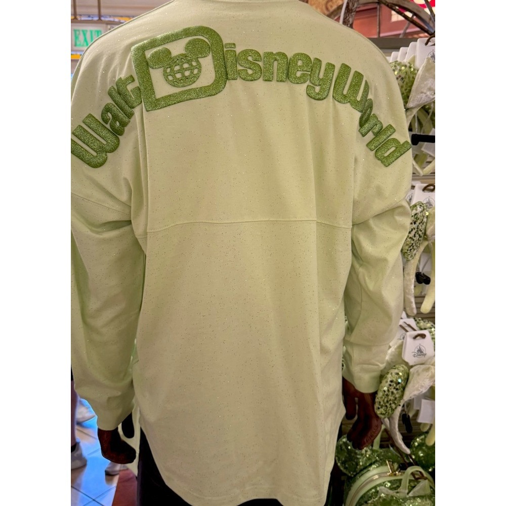 2025 Disney Parks Tinker Bell Spirit Jersey L Glitter‎ Green Walt Disne…